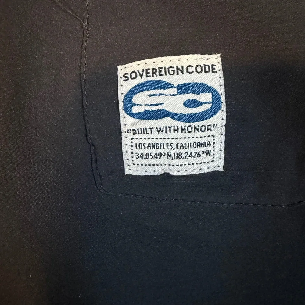 Sovereign Code Boys Black Cargo Jogger Pants Tech Utility Pockets Size 14/16